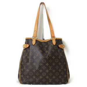 LOUIS VUITTON Batignolles Vertical Monogram Brown Canvas Handbag Shoulder Bag